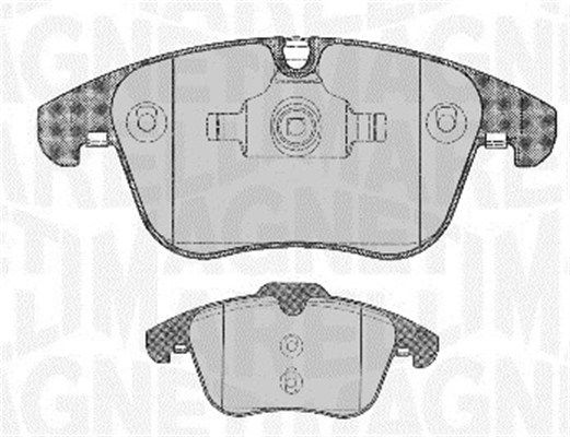 MAGNETI MARELLI Комплект тормозных колодок, дисковый тормоз 363916060667